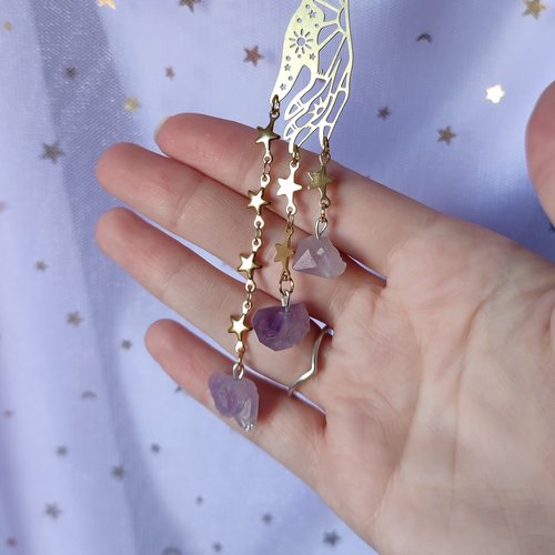 Amethyst Moon Suncatcher