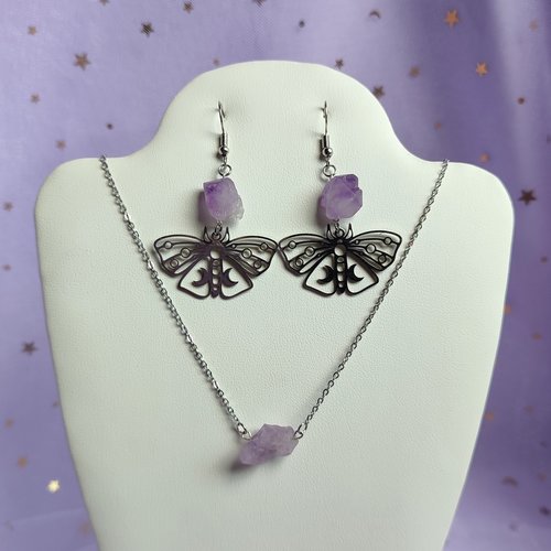 Butterfly Amethyst Earrings