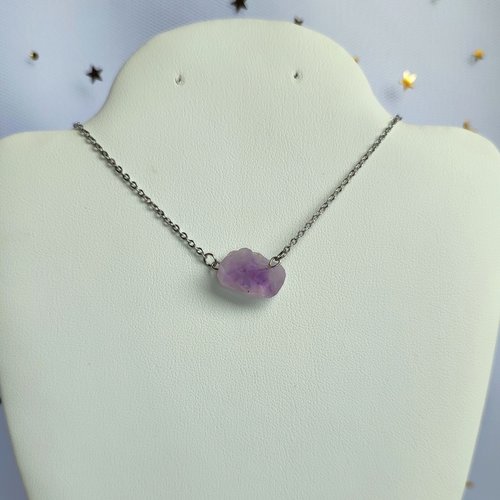 Raw Amethyst Necklace