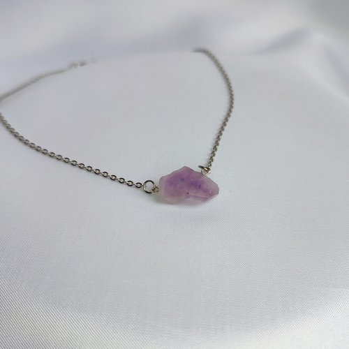 Raw Amethyst Necklace