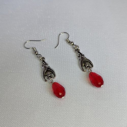 Bat Drop Earrings
