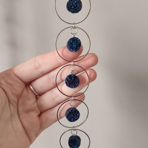 Mini Druzy Quartz Suncatcher