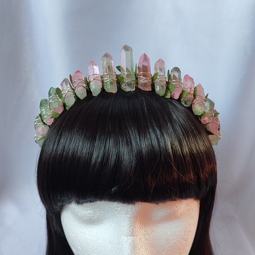 FOREST FAIRY Titanium Quartz Crystal Crown
