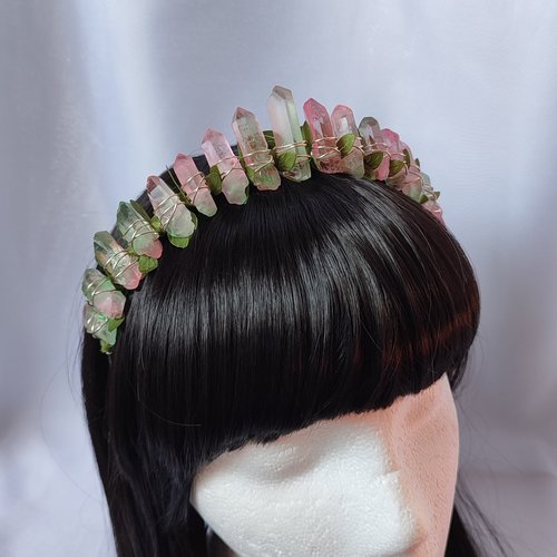 FOREST FAIRY Titanium Quartz Crystal Crown
