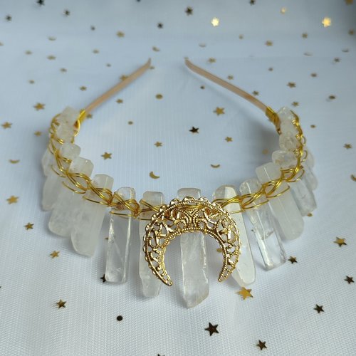 ELORA Quartz Crystal Crown