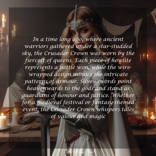 CRUSADER Howlite Crystal Crown