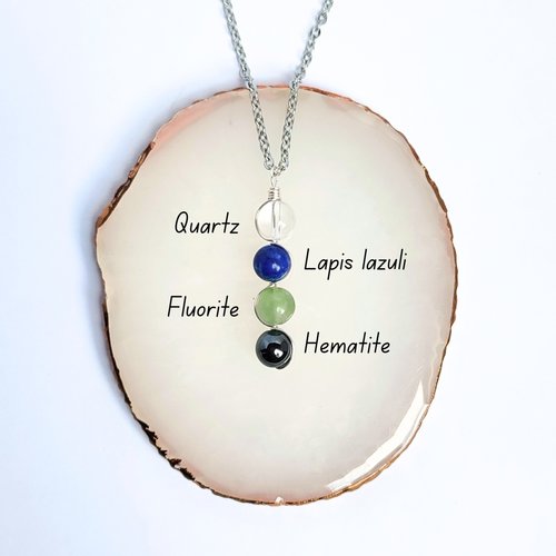 Study and Learning Gemstone Pendant