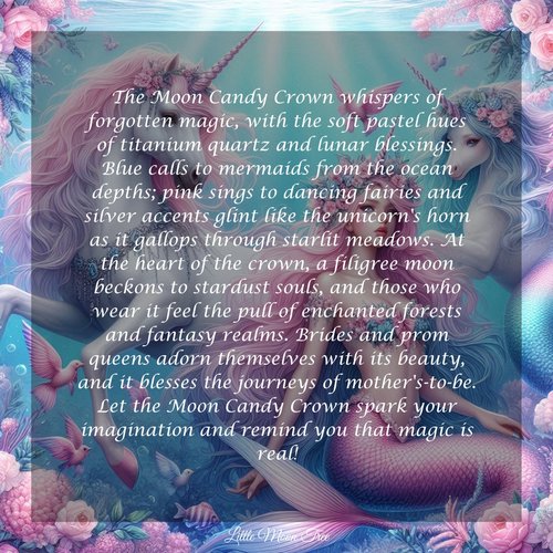 MOON CANDY Titanium Quartz Crystal Crown
