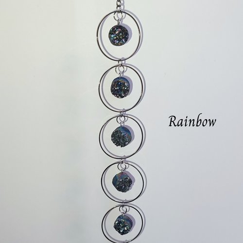 Mini Druzy Quartz Suncatcher