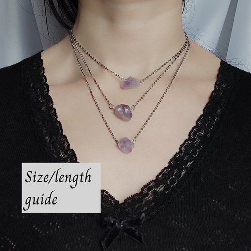 Raw Amethyst Necklace