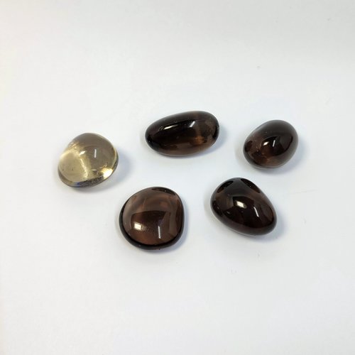 Smokey quartz polished tumblestone.