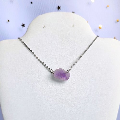 Raw Amethyst Necklace