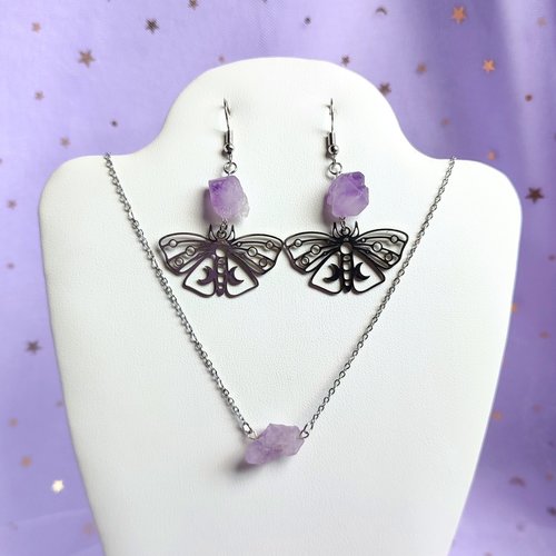 Raw Amethyst Necklace