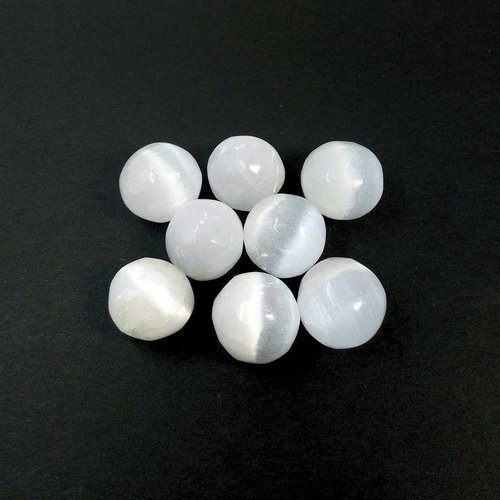 Selenite polished tumblestone satin spar.