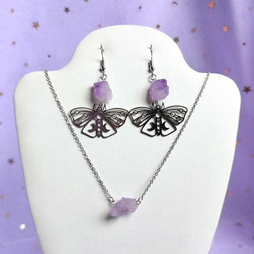 Butterfly Amethyst Earrings