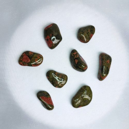 Unakite Wire Wrapped Pendant in Silver