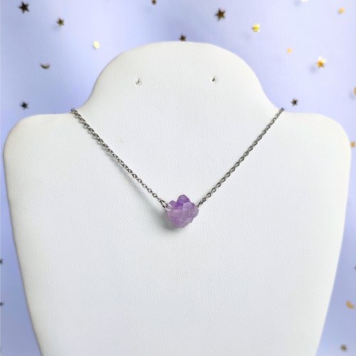 Raw Amethyst Necklace