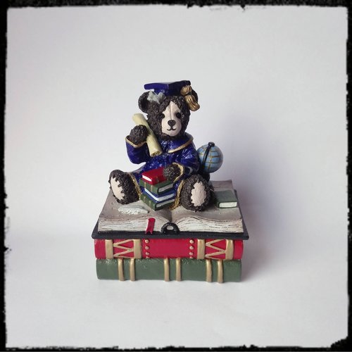 Wizard Teddy Bear Trinket Box