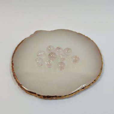 Rose quartz natural beads 8mm.
