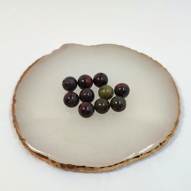 Natural bloodstone beads 8mm