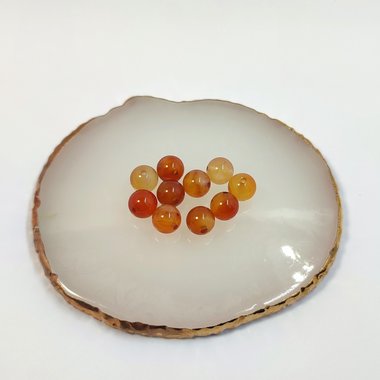 Natural carnelian beads 8mm
