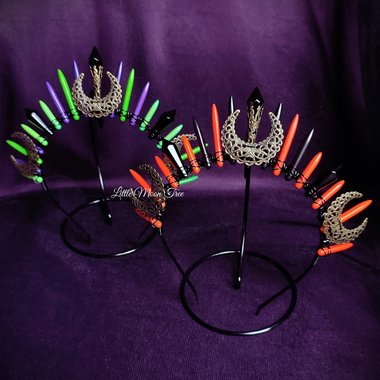 HALLOWEEN QUEEN Howlite Crystal Crown