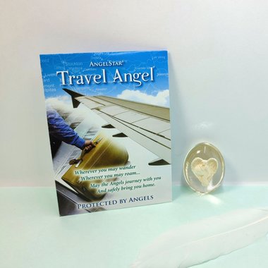 Travel guardian angel charm.